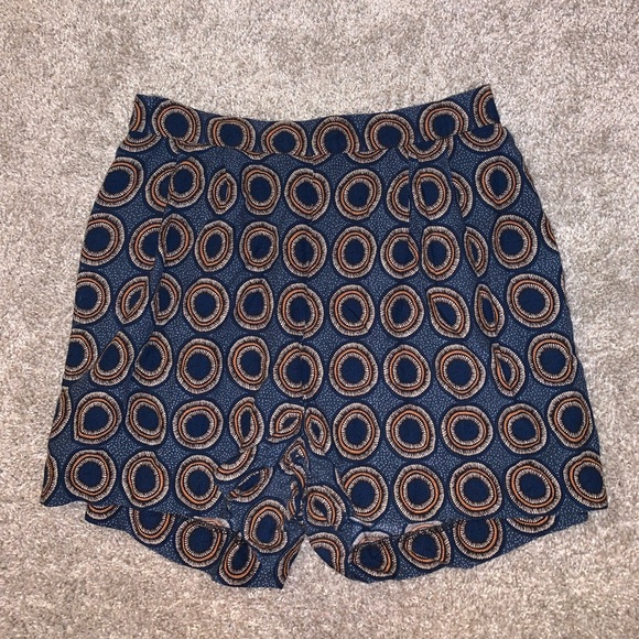 H&M Dark Blue & Orange Circle Shorts size 4 - Picture 3 of 9